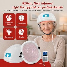 810nm Photobiomodulation Helmet 1-60 Min Timer for Alzheimer Chronic Migraines