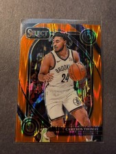 2024-25 Panini Select Cameron Thomas #225 Orange Prizm Brooklyn Nets