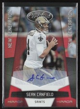 Sean Canfield Rookie 2010 Certified Mirror Red Signatures /200 #258 Saints