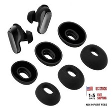Replacement Ear Tips Compatible with Bose QuietComfort Ultra S/M/L 3 Black