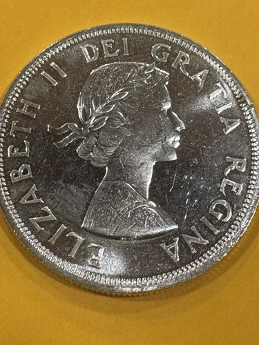 Canada 1964 Silver $1 100th  Anniv. of Charlottetown & Quebec 18.66g