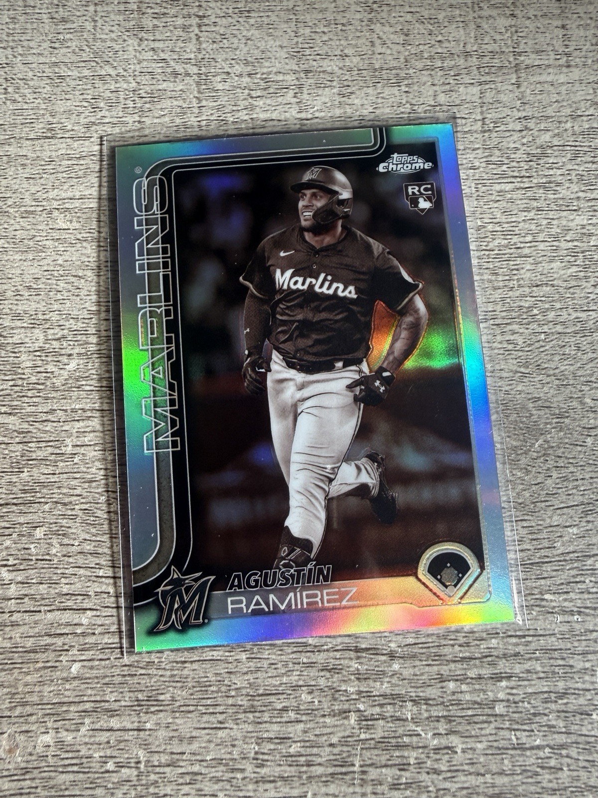 2025 Topps Chrome Update - Agustin Ramirez RC Sepia Refractor #USC200 Marlins