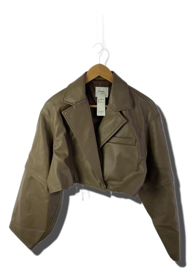 AMERI 2WAY FAKE LEATHER SHORT JACKET Jacket 01310… - image 1