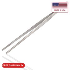 Laja Imports Stainless Steel Extra-Long 18 Inch Tongs Tweezers With Precision Se