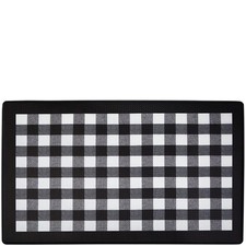 Anti-Fatigue Floor Comfort Mat - 18 x 30 Inch Buffalo Check Black - Waterpr...
