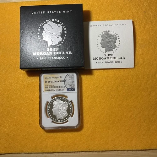 2023 S Morgan Silver Dollar NGC PF70 Ultra Cameo w/OGP