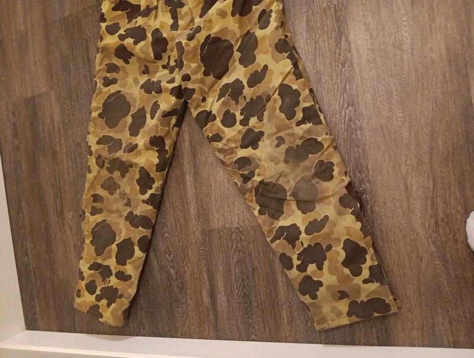De Colección EE. UU. Cabelas Gore-Tex Piel de Rana Pato Camuflaje Conjunto de Caza Chaqueta y Pantalones Grandes Foto 4 de 4
