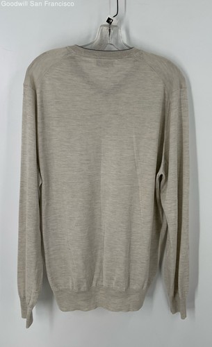 Brunello Cucinelli Italy Gray Cashmere Blend Pullover Mens Sweater Size 54 - Picture 2 of 7