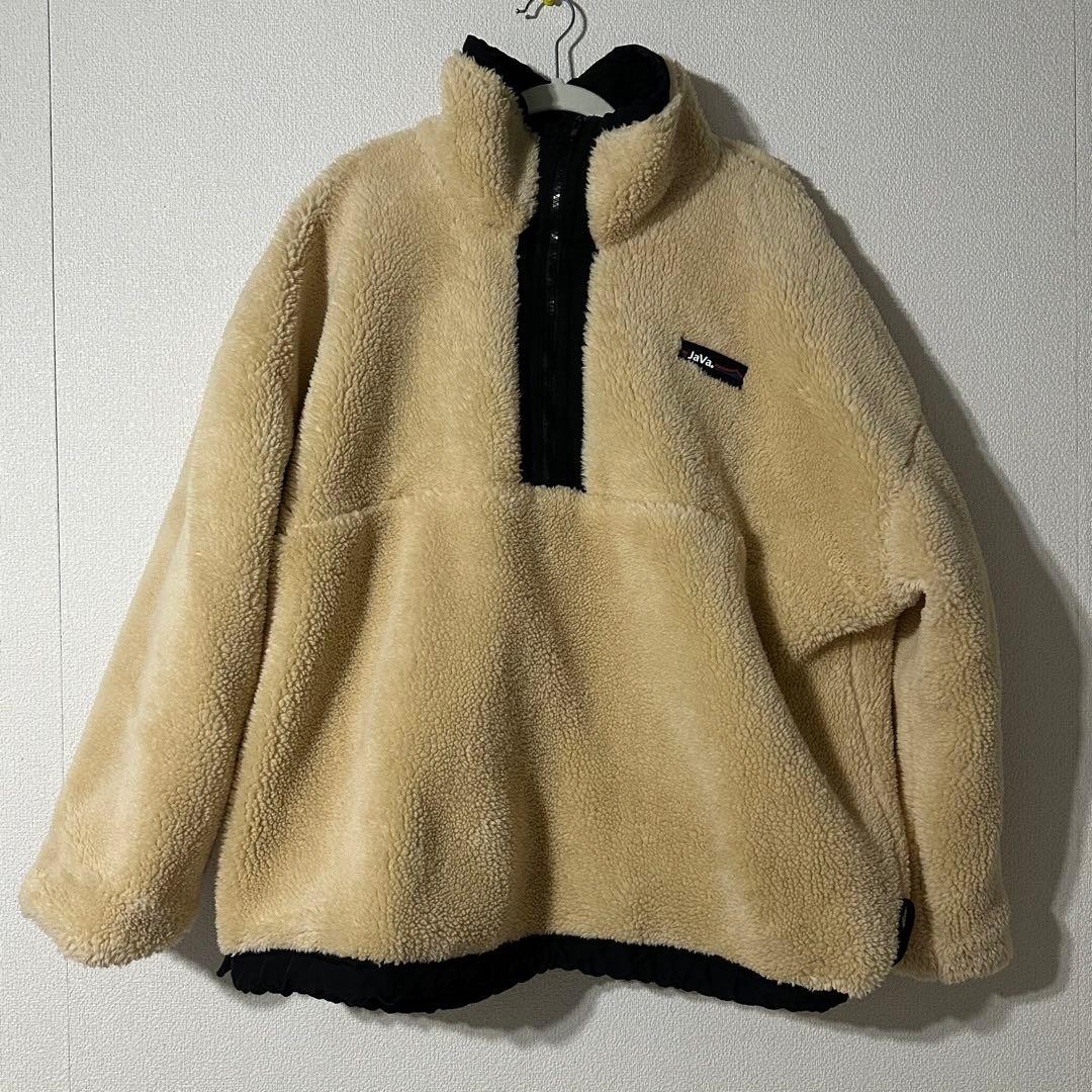 Java Reversible Half Zip Nylon Boa Jacket - image 1