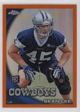 2010 Topps Chrome Rack Pack Orange Refractor Sean Lee #C38 0dk