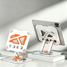 Foldable Aluminum Tablet Desk Stand 360 Desktop Mount for iPad Tablet Holder