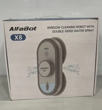 AlfaBot Window Cleaning Robot with Dual Water Spray, X8 Robot Window Cleaner
