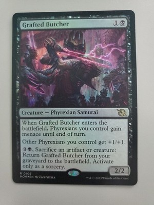 MTG Grafted Butcher March of the Machine Foil Rare