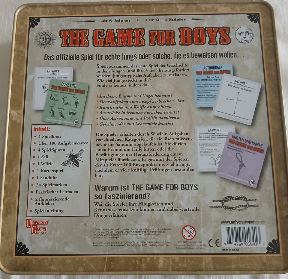 THE GAME FOR BOYS Das offizielle Spiel für Jungs Geschenk NEU nicht verschweißt - Bild 3 von 4