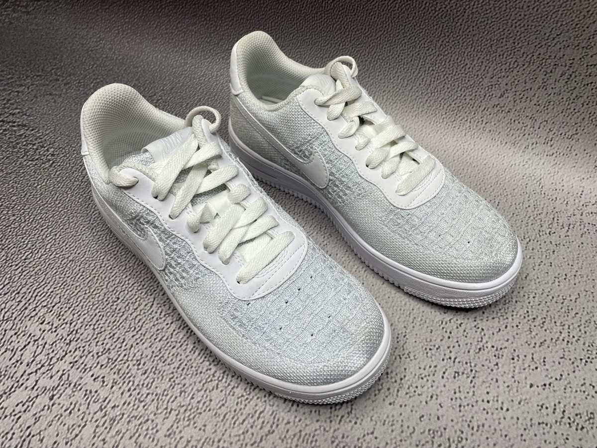 Nike Air Force 1 Flyknit 2.0 Low Pure Platinum Mens Size UKS 5.5 