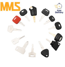 13pcs Heavy Equipment Construction Keys set for Case CAT Komatsu Bobcat JD TCM