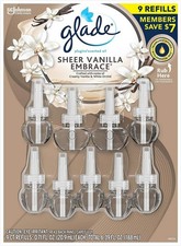 Glade PlugIns Scented Oil Warmers Sheer Vanilla Embrace Essential Oil Infused Wa