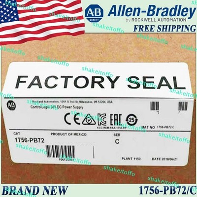 Brand New AB 1756-PB72/C ControlLogix 24V DC Power Supply AB US AB
