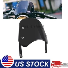 Universal 5-7" Black Headlights Windscreen Windshield Wind Deflectors For Honda