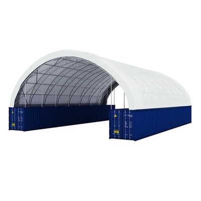 60x80x15 Double Truss Container Shelter Canopy 22oz PVC HD Fabric Building