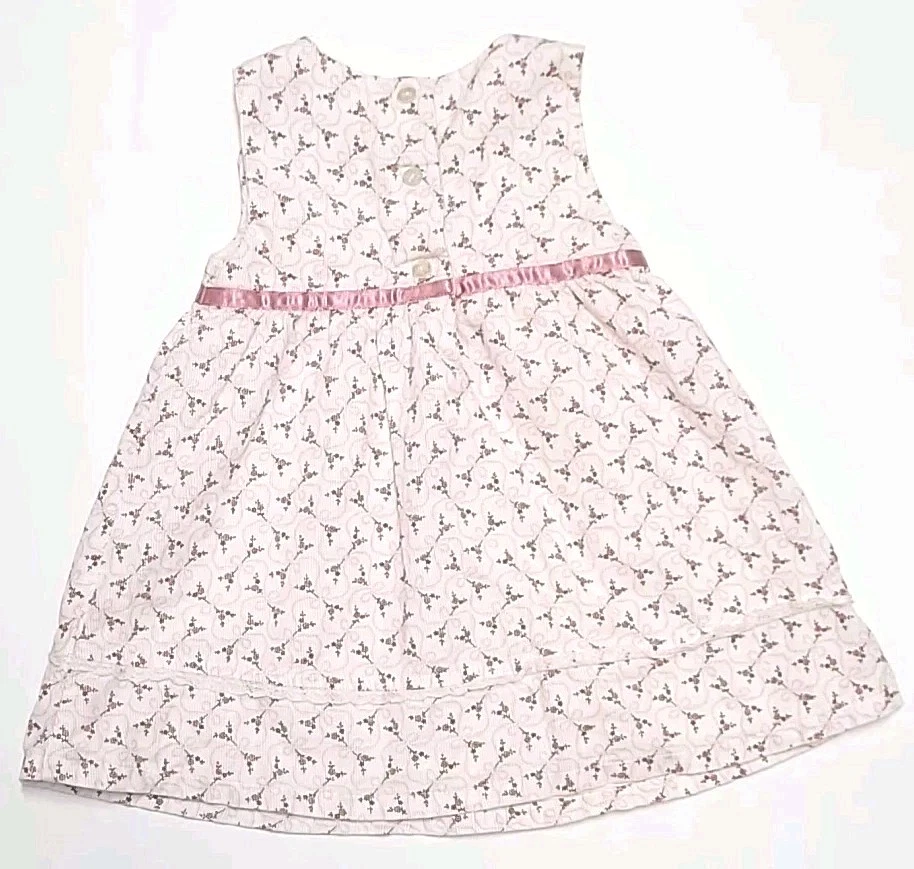 Платье Janie & Jack Layette цветочный вельвет блумеры для девочки 3-6 м - Изображение 3 из 4