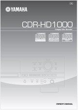 Yamaha CDR-HD1000 Audio CD