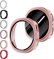 6 Pack Case With Tempered Glass for Samsung Galaxy Watch 8 40mm Screen Protector