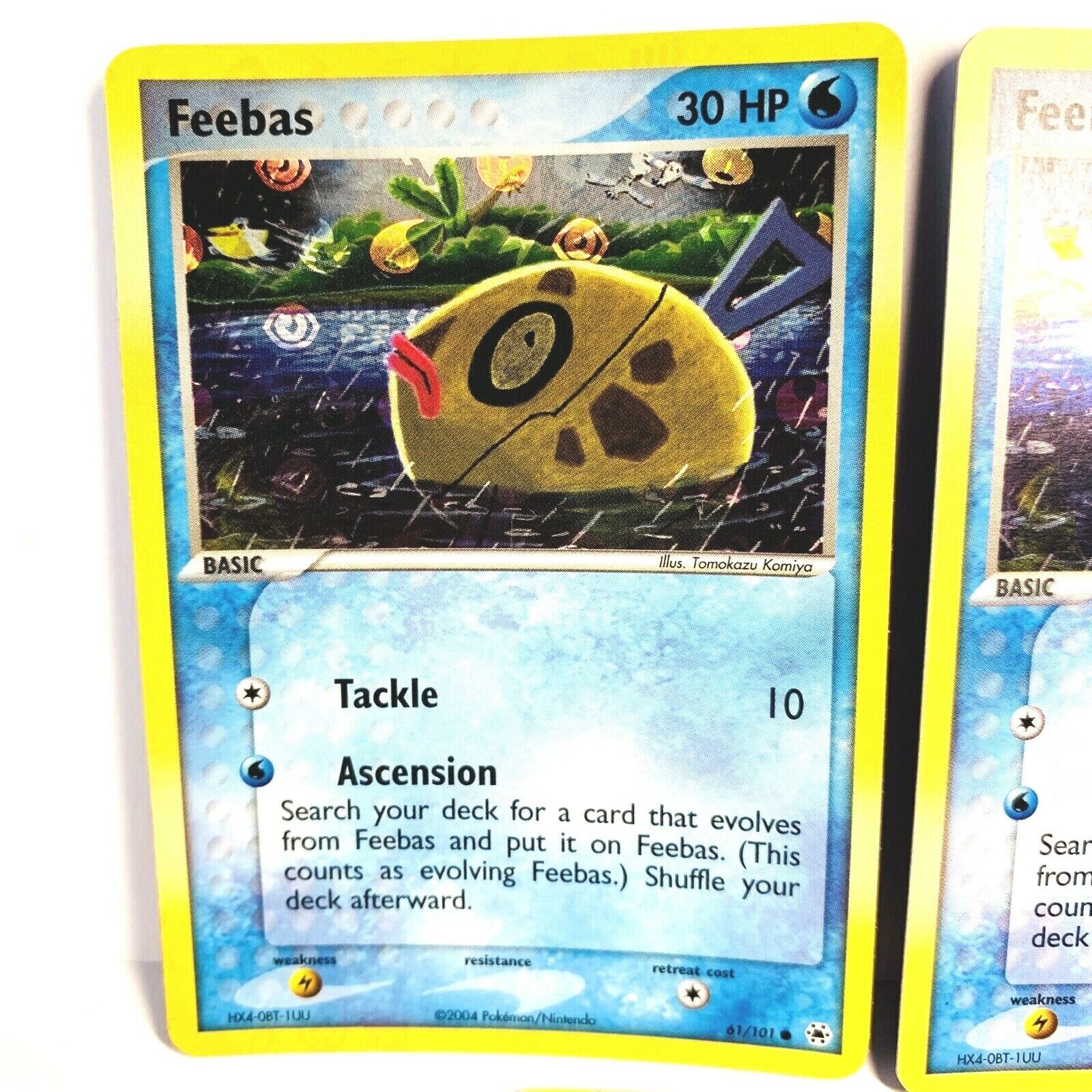 1x Feebas 61/101 Reverse Holo EX Hidden Legends Pokemon Card 