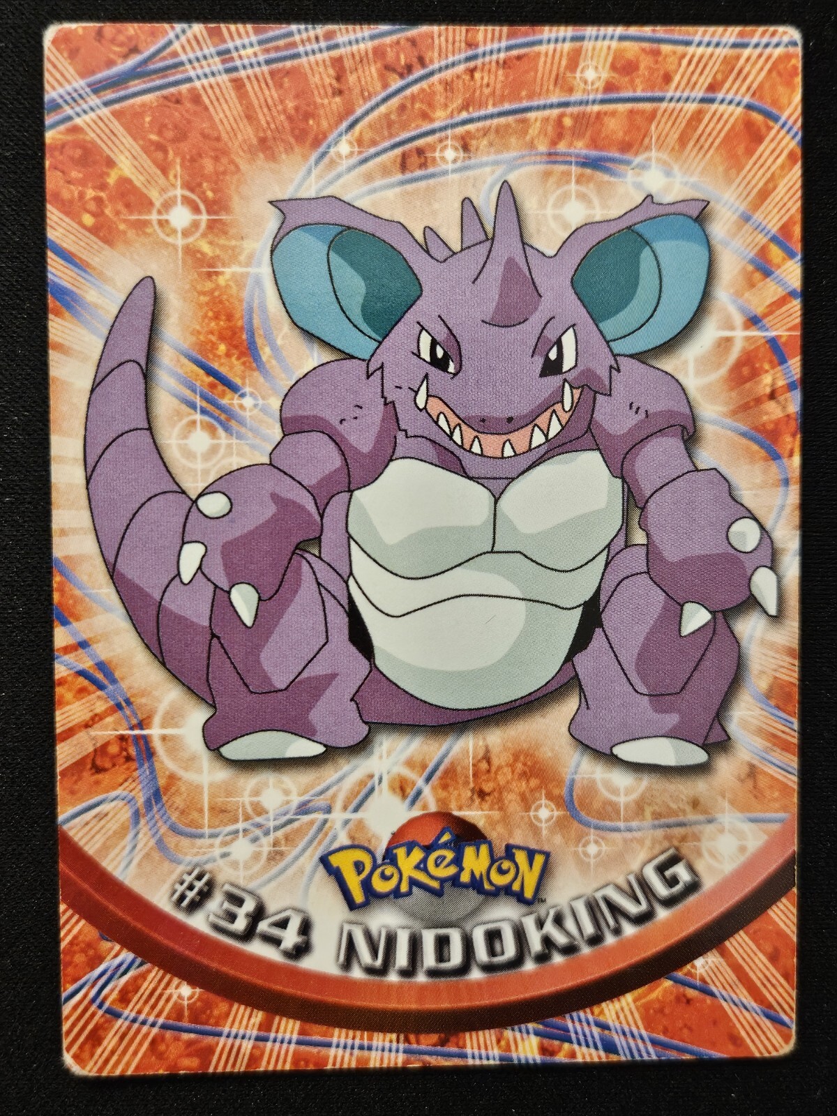 Nidoking #34 Topps Black Label TV Animation Edition Non Holo Pokémon TCG 1999 MP