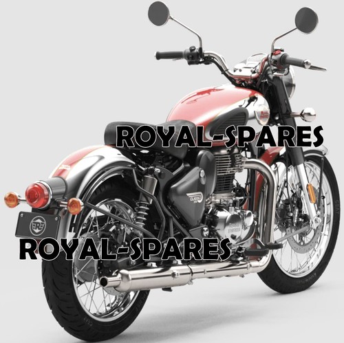 REAR MUDGUARD CHROME & RED FIT FOR ROYAL ENFIELD CLASSIC 350 REBORN CHROME RED - Picture 6 of 21