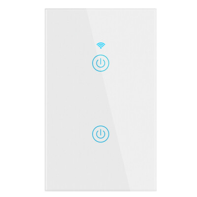 1/2/3 Gang WiFi Smart Wall Touch Light Switch Glass Panel Fit Alexa/Google APP