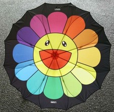TAKASHI MURAKAMI x ComplexCon 'Large Flower' 34" Multi-Color Stick Umbrella NEW 