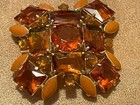 to Splendor Magnificent Pin Vintage Joan Rivers Brooch Orange Classics Return