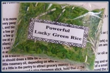 $$$ POWERFUL LUCKY GREEN RICE $$$- Voodoo, Santeria, Gothic