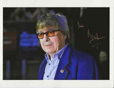 Bill Wyman, farbiges 8x10 aktuelles Foto, signiert in Goldtinte