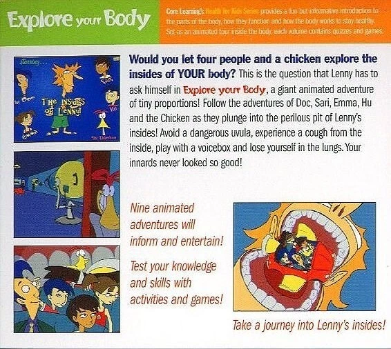 Health for Kids Series: Explore Your Body (CD, 2003) Win/Mac -NEW CD in SLEEVE - Image 3 of 4