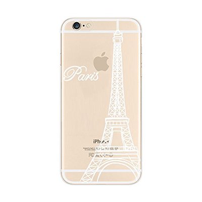 Coque IPhone 15 Motif Tour Eiffel Paris - Support Magnétique - Plastique Recyclé - Noir