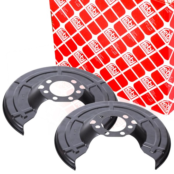 2X Febi Spritzblech Satz Hinten FüR Astra G H Corsa Meriva Zafira Opel-image