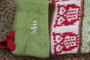 Nwot Pottery Barn Kids Fair Isle Knit Christmas Stocking Owls Mia