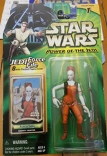 2000 Hasbro Star Wars Aurra Sing Power of the Jedi Bounty Hunter Force File 