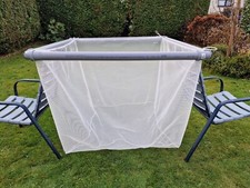 Fischgehege H&auml;lternetz 1-3m H1,5m #7/5/3mm knotenlos Reuse K&auml;scher Zugnetz