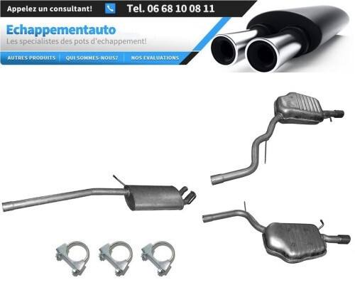Pot d'échappement Audi A4 B6 2.5 TDI pour réparer une fuite ou un bruit au contrôle technique