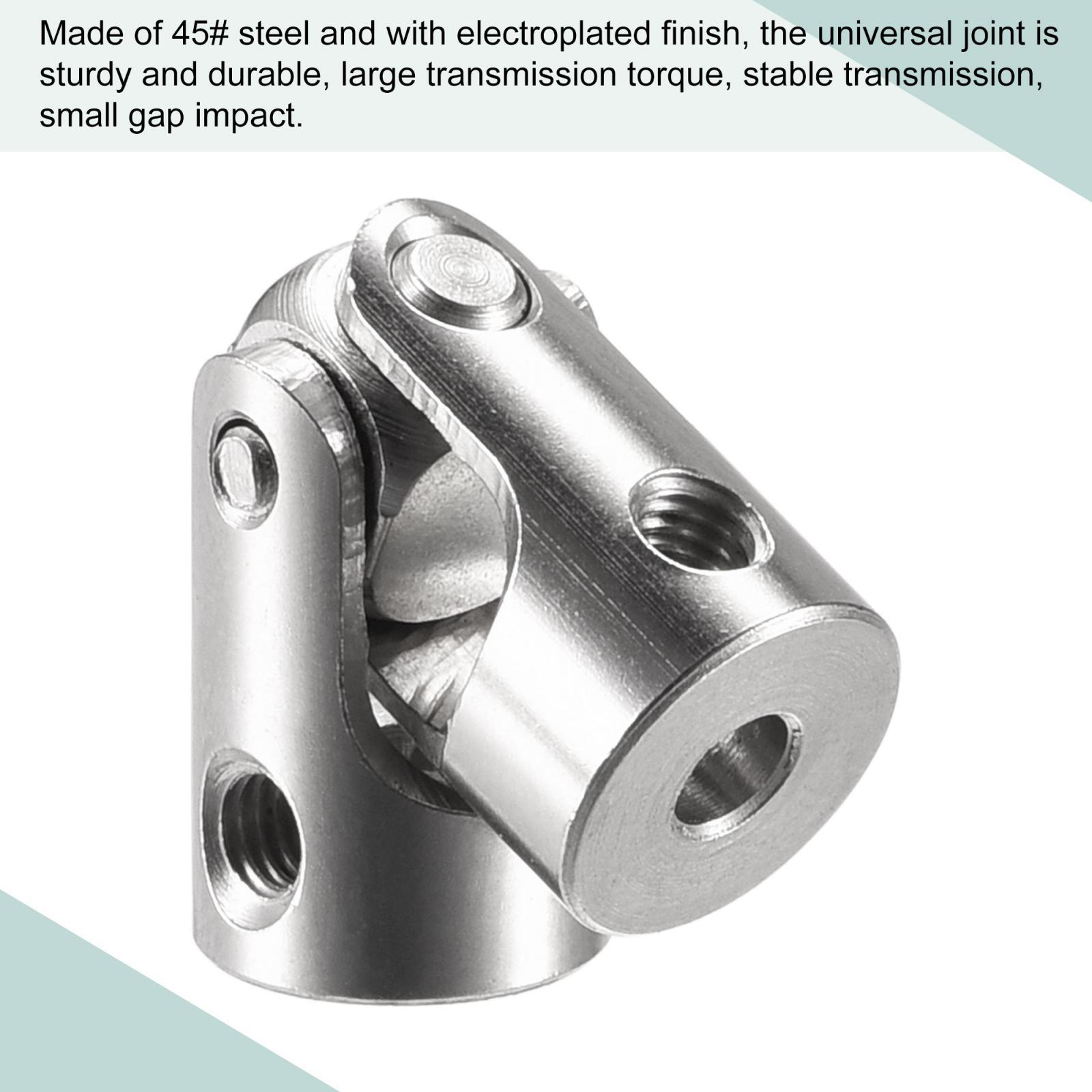 Sourcing Map 3,17mm à 4mm Diamètre Interne Rotatif Joint Universel Arbre Accouplement L23 X D9 758203