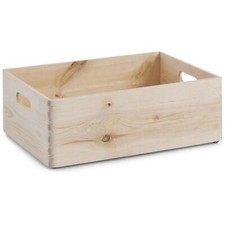 Zeller Allzweckkiste Holzbox Aufbewahrungsbox Holzkiste ohne Deckel 40x30x15cm