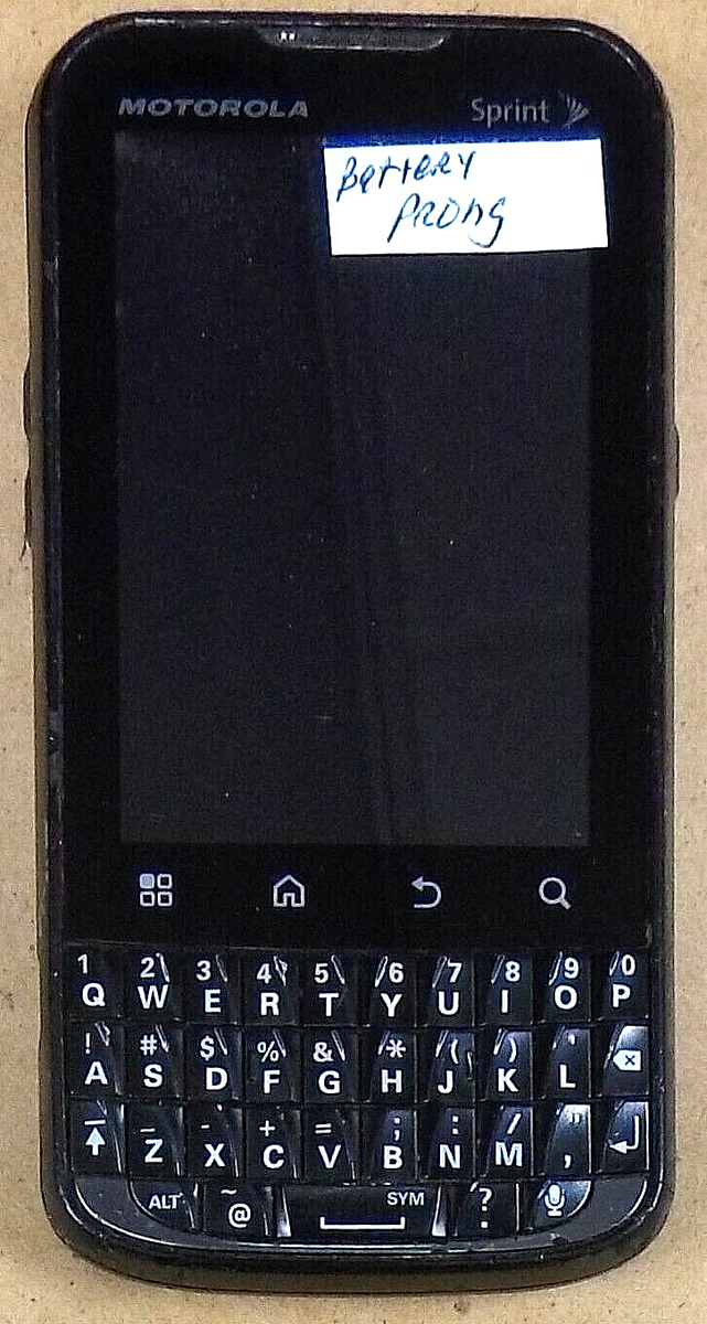 Motorola XPRT / Expert MB612 - Black ( Sprint ) Rare Android