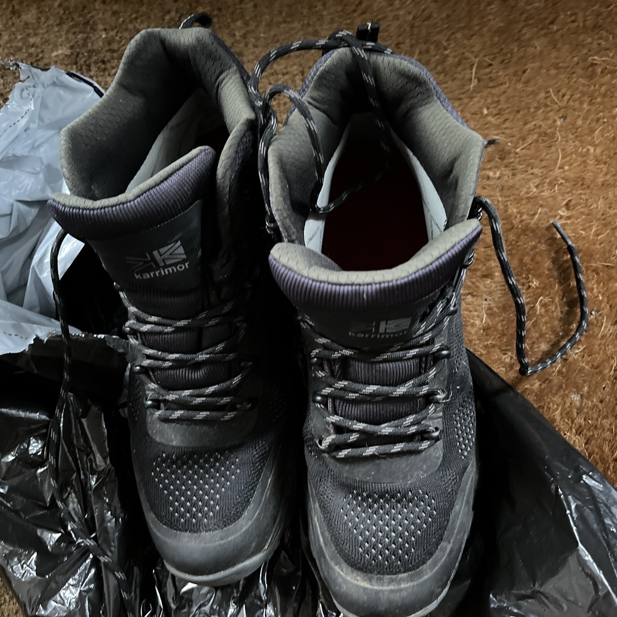 Karrimor Mens Staffa Weathertite Hiking Boots Black UK UK