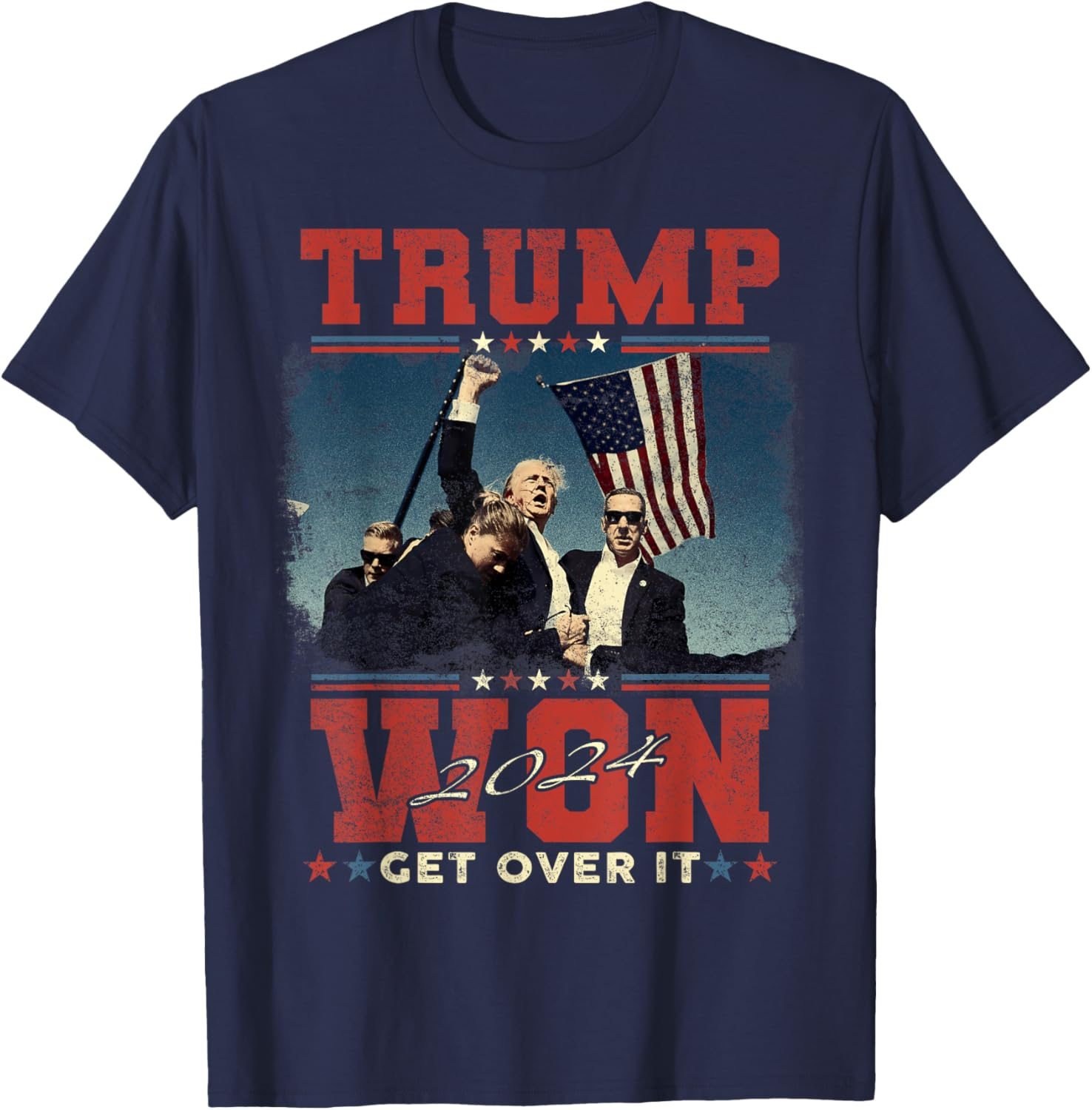 Trump Won Get Over It 2024 Donald Trump Won 2024 T-shirt Sweatshirt T-shirt