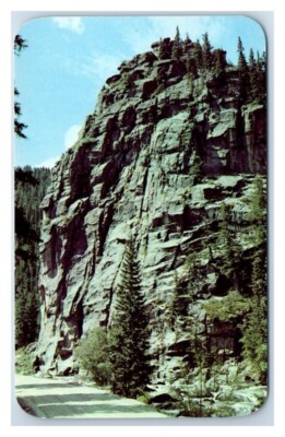 Castlerock in Boulder Canyon Colorado Vintage Postcard Unposted A1