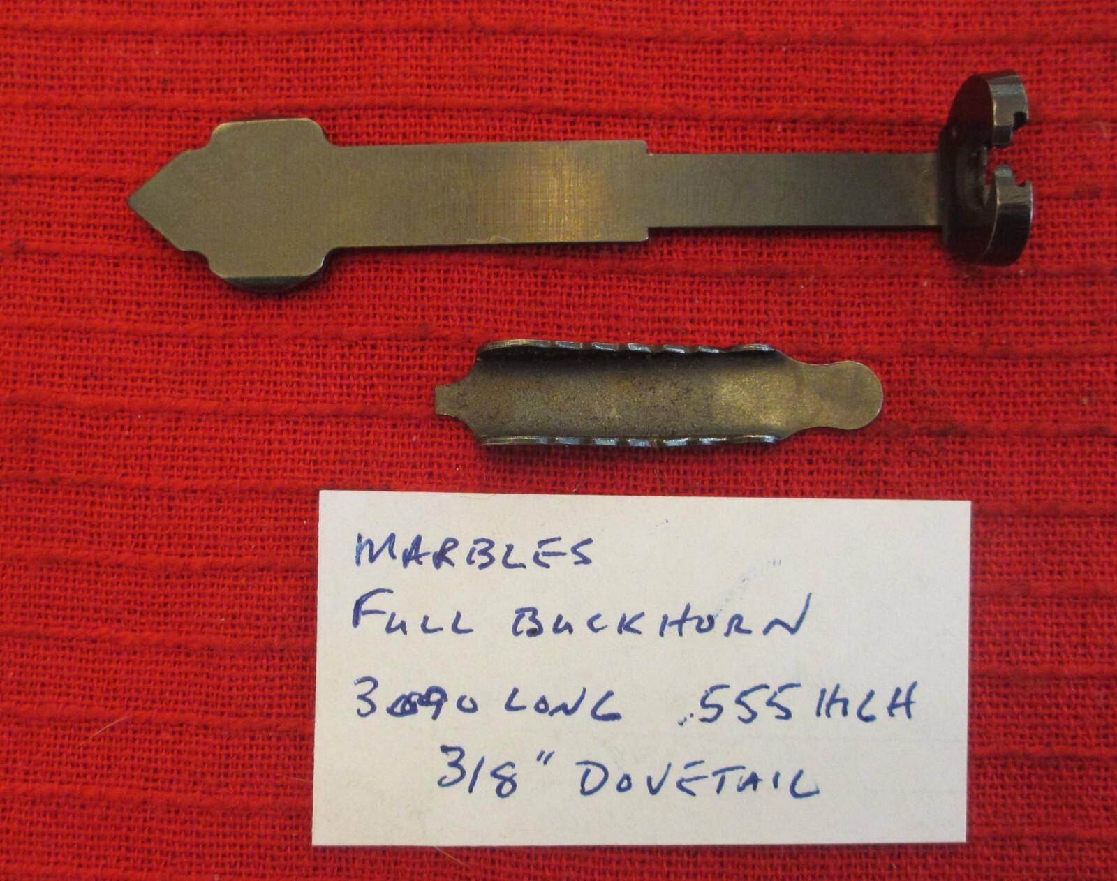 Vintage Marbles Rear Full Buckhorn Sight and Elevator