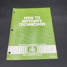 Chevrolet Productivity Network How To Motivate Technicians Manual Guide